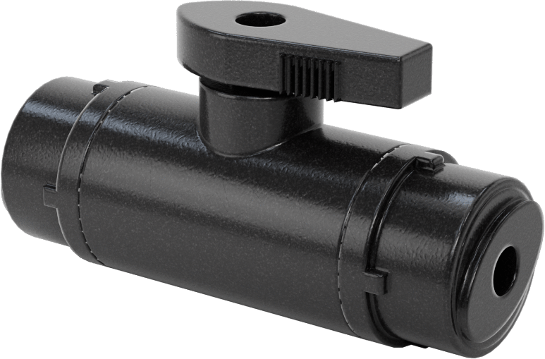 PVDF Bas-Bağlan Açma/Kapama Vanası, 1/4" Bağlantı