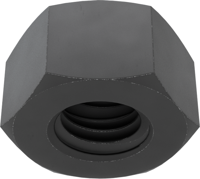 Aşırı Titreşim için Çelik Emniyet Somunu, Ağır Profil, Orta Mukavemetli Sınıf 5 Çelik, 1/2"-13 Diş