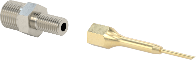 1-9/16" Uzunluğunda Nozul, 0.050 inç dış çaplı Düz Hassas Gres Dağıtım Ucu — Dispensing Tip, Nozzle, Düz, 0.05"