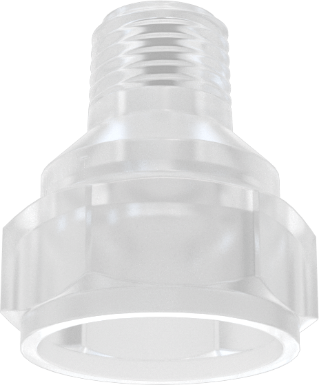 PVDF Hızlı Değiştirilebilir Uçlu Püskürtme Nozulu için 1/4 NPT Erkek Nozul Tabanı — -, Plastic, PVDF, -