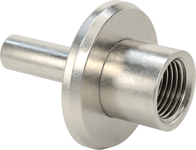 Gıda ve İçecek Hijyenik Bağlantılı Termovell, Hızlı Kelepçe, 1" ve 1-1/2" Boru Dış Çapı için, 2-1/2" Mil Uzunluğu