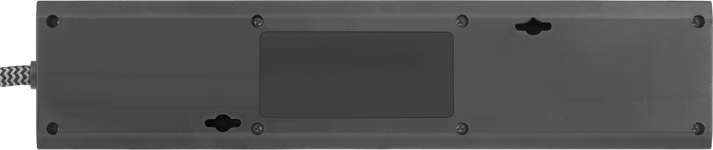 Priz Şeridi, 1 adet USB-A ve 1 adet USB-C bağlantı noktalı, 5 Çıkış, 6' Uzunlukta Kablo