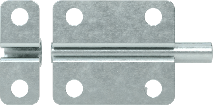 Kaldır-Bırak Namlu Kayar Cıvata Mandalı, Çinko Kaplı Çelik, 1-3/4" Genişlik x 1-1/2" Yükseklik