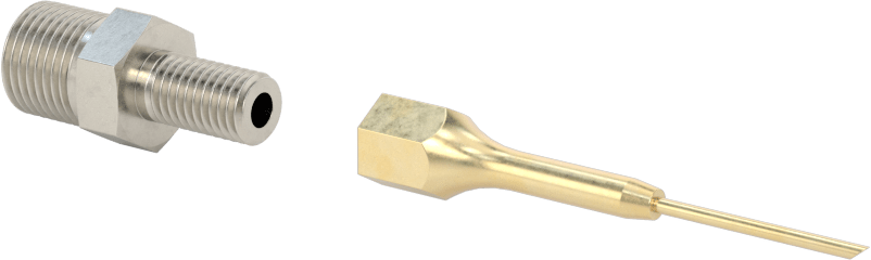 1-13/16" Uzunluğunda Nozul, 0.050" Dış Çaplı Düz Hassas Gres Dağıtım Ucu — Dispensing Tip, Nozzle, Düz, 0.05"