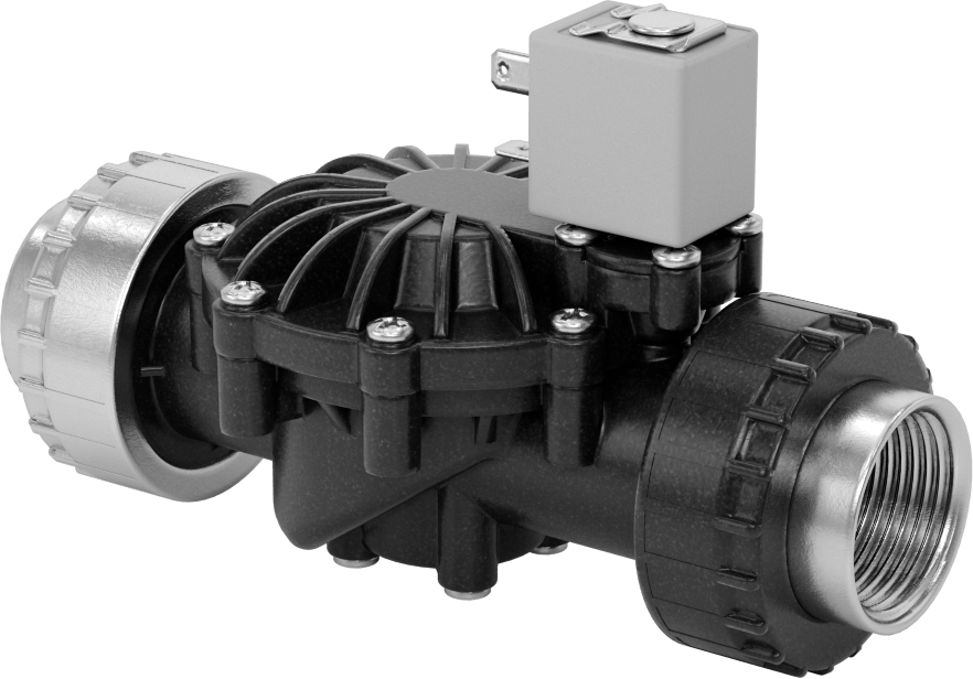İçme Suyu için Solenoid Açma/Kapama Valfi, 303 Paslanmaz Çelik, Siyah Ppe Plastik, 24V DC, 1 NPT Dişi