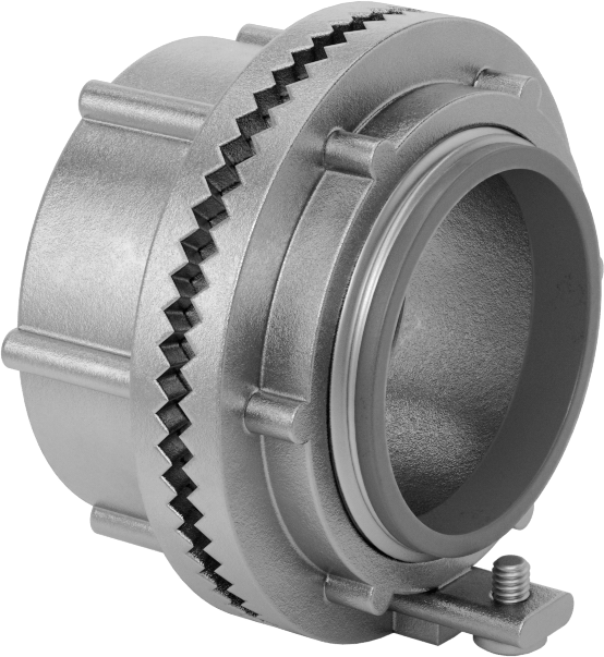 Sert Paslanmaz Çelik Kanal için 1-1/2 NPT Dişi - 1-1/2 NPSM Erkek Adaptör — Adaptör, Konektör, 316 Stainless Steel, Stainless Steel, Düz