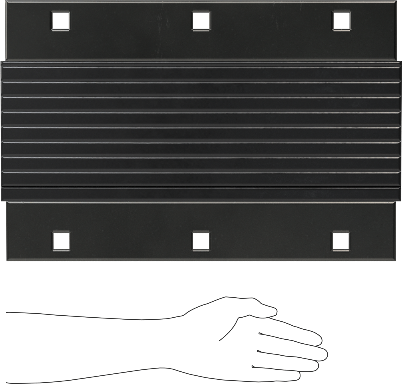 Ekstra Dayanıklı Rıhtım Montajlı Tampon, Dikey Montaj, 20" Yükseklik x 13" Genişlik x 4-1/2" Derinlik Toplam