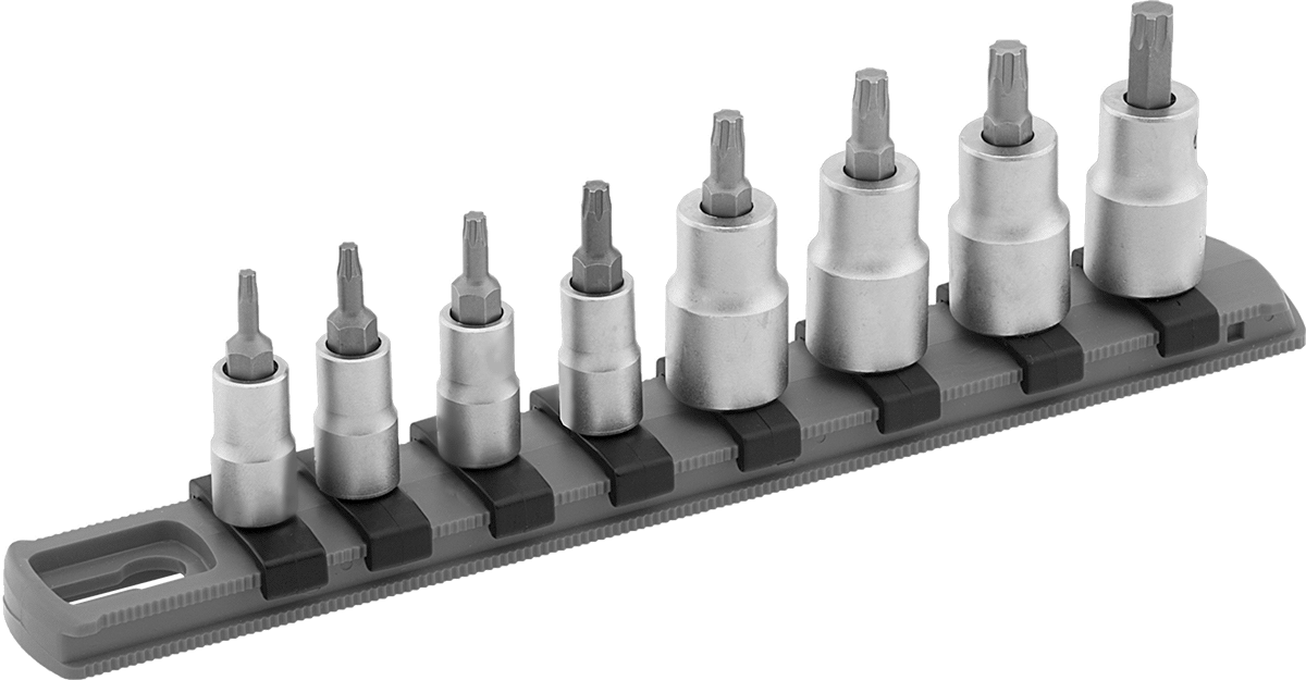 Torx-Plus Uçlu Soket, 8 Parça Set, 1/4" ve 3/8" Kare Tahrik