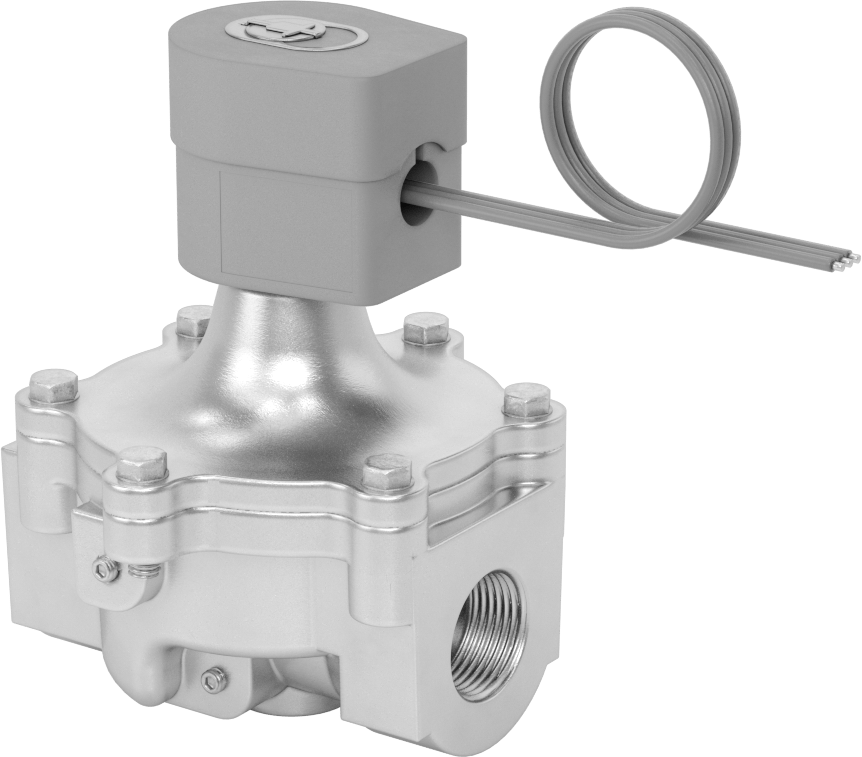 Solenoid Açma/Kapama Vanası, Doğal Gaz ve Propan için, 240V AC, 1 Dişi NPT