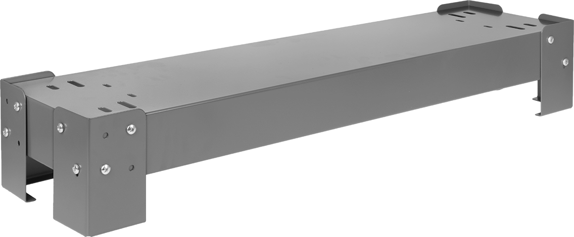 Toz Boyalı Çelik Taban, 34" genişliğinde x 8-1/2" derinliğinde istiflenebilir kutu rafları için