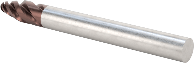 Hızlı Kesim Karbür Silindirik Uçlu Freze, 4 Kanallı, 1.5 mm Freze Çapı, 8 mm Kesme Uzunluğu