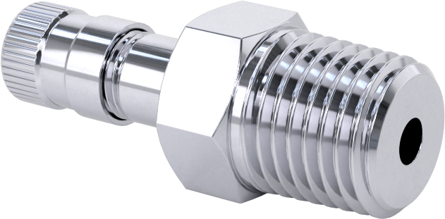 Hava Doldurma Vanası, Nikel Kaplı Pirinç, NPT x 9/16" Uzunluğunda Schrader, 200 PSI