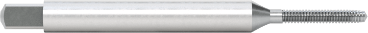 Yüksek Hızlı Çelik Talaş Temizleme Kılavuzu, Delik İçinden Geçen için, TiCN Kaplamalı, M1.7 x 0.35 mm Diş Boyutu