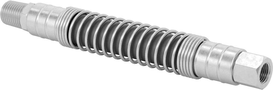 Bükülüp Sabit Kalan Hava Nozulu için 1/8 NPT Dişi Çıkışlı 6" Uzunlukta PVC Hortum — 1⁄4, Plastic, PVC, NPT