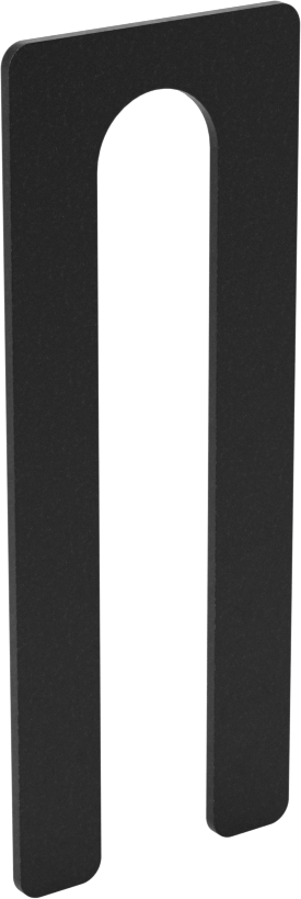 1008-1010 Karbon Çelik Oluklu Şim, Anma Ölçüsü Ash110, 65 mm Uzunluk, 1 mm Kalınlık — 1 mm, 10.5 mm, 25 mm