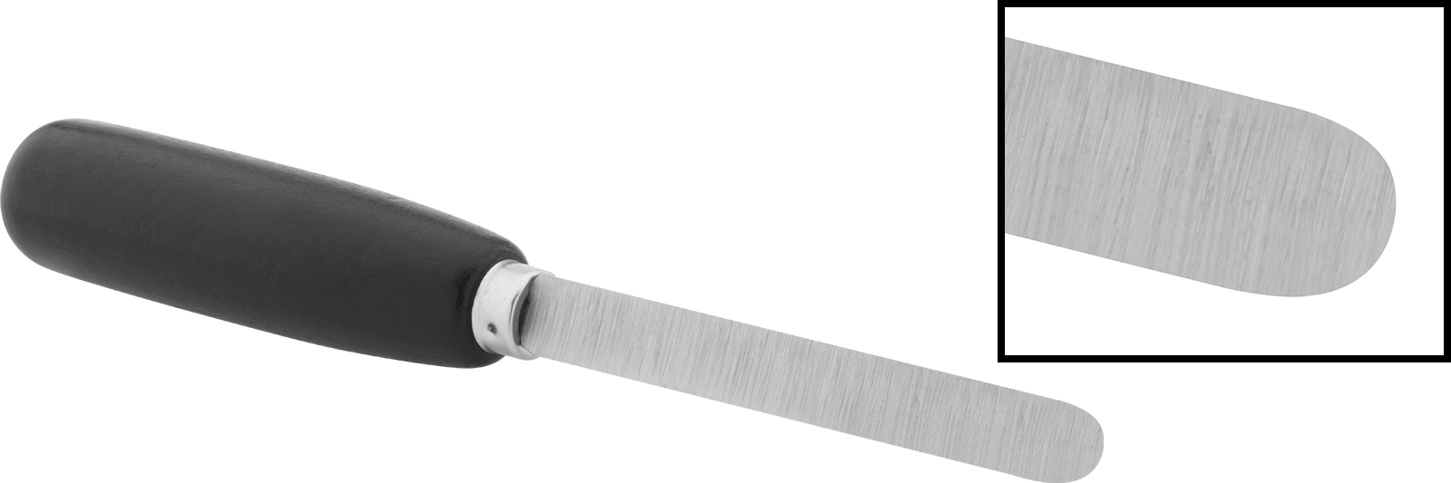 Üçgen Bıçaklı Çapak Alma Sıyırıcı, 1/2" Genişlik x 4" Uzunluk, Düz Kenarlar ve Düz Yüzeyler için