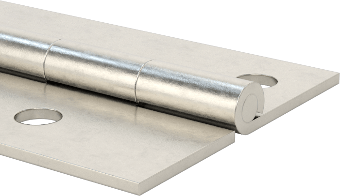 Delikli Yüzeye Montaj Menteşesi, Mat 304 Paslanmaz Çelik, Çıkarılamayan Pim, 6" x 3/4" Kapı Kanadı