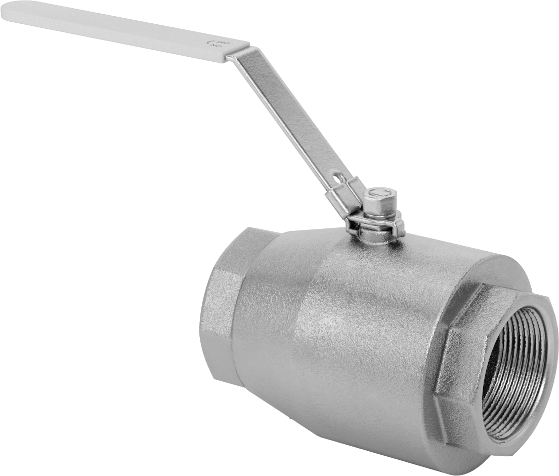316 Paslanmaz Çelik Kolay Bakımlı Açma/Kapama Valfi, Kilitlenebilir Tutamaklı, PTFE Conta, 2-1/2 NPT Dişi