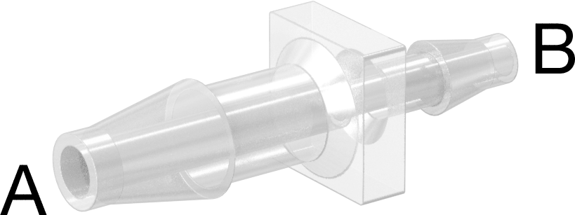 Gıda ve İçecek için Plastik Tırnaklı Boru Bağlantı Elemanı, 3/16" x 1/8" Boru İç Çapı için Polipropilen Düz Redüktör — 1⁄8", 3⁄16", Plast…