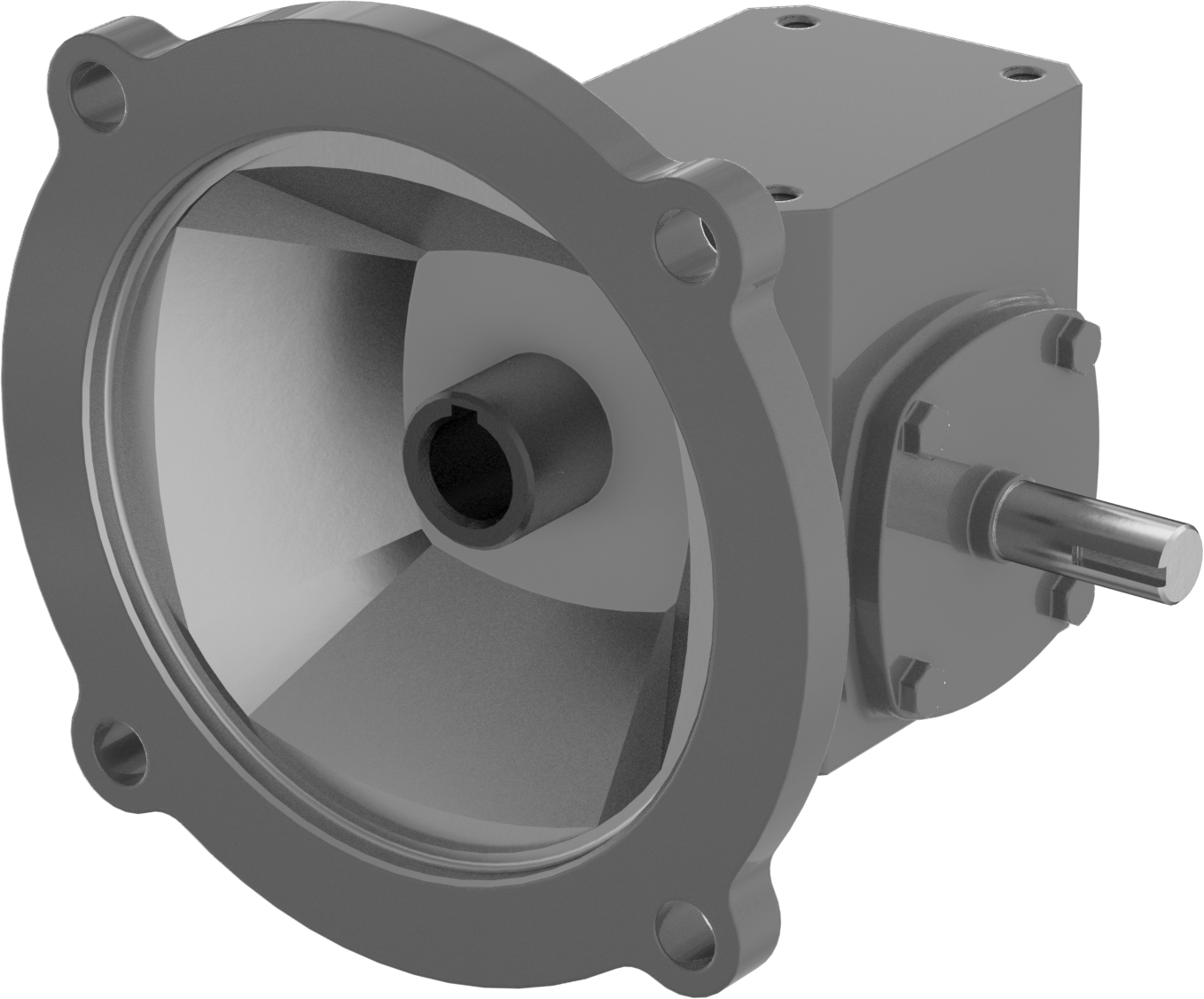 Dik Açılı Hız İndirgeci, Yüzeye Monte AC Motorlar için, 5:1 Hız Oranı, 0.5 hp