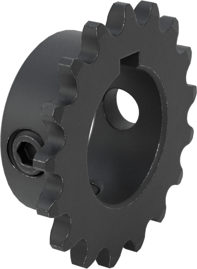 Çelik Tek Sıralı Dişli, ANSI 25 Makaralı Zincir ve 3/4" Mil Çapı için, 17 Diş
