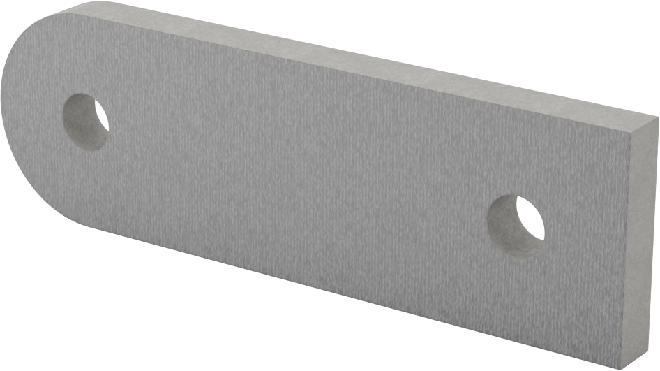 Strut Kanalı Braketi, Her Açı, Gri Fiberglas, 5-1/4" Uzunluk — Yüzey, Düz, Fiberglas