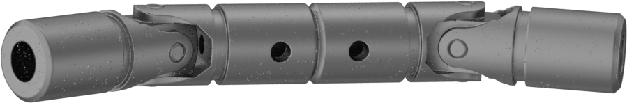 Çift U-Mafsal, 1/4" Çap x 5/8" Derinlikli Mil için