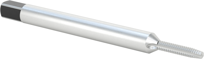 Delikler için Yüksek Hızlı Çelik Talaş Temizleme Kılavuzu, Kaplamasız, M1.6 x 0.35 mm Diş Boyutu, 5/16" Diş Uzunluğu