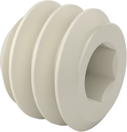 Naylon Düz Uçlu Setskur, 4-40 Diş, 3/32" Uzunluk