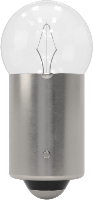 Minyatür Ampul, Bayonet Taban, Tek Temas, Küre, Anma Numarası 53x — 14.4V AC/14.4V DC, Şeffaf, 53X