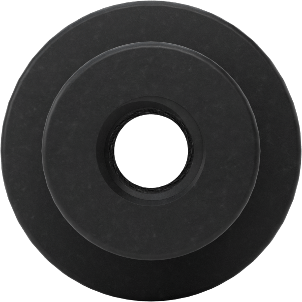 Çelik tırtıllı tutma düğmesi, M8 x 1.25 mm Dişli Delikli, 25 mm Çaplı Başlık