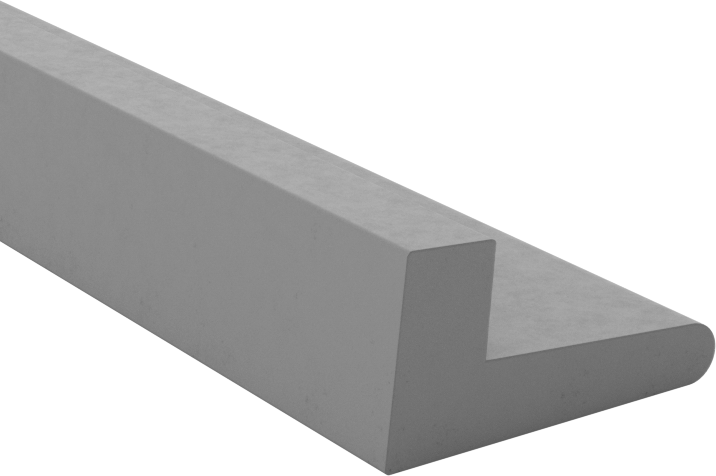 Yüksek Sıcaklık Kauçuk Kenar Contası, Flanş Montajı, 3/4" Toplam Genişlik