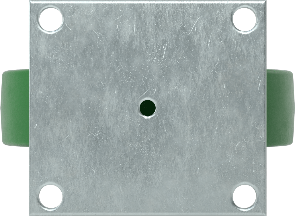 5-1/2" x 5" Plakalı Yüksek Kapasiteli Spartan Tekerlek, 8 inç Çaplı 60D Durometreli Poliüretan Tekerlekli Sert