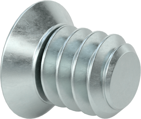 JIS Çinko Kaplı Çelik Havşa Başlı Vidalar, M1.6 x 0.35 mm Diş Boyutu, 2 mm Uzunluk