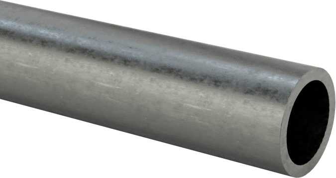 Düşük Karbonlu Çelik Yuvarlak Boru, 0.028" Duvar Kalınlığı, 1/4" Dış Çap, 6 Fit Uzunluk