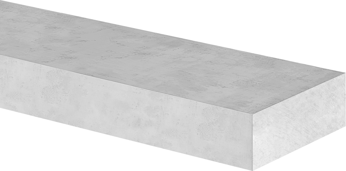 Mimari 6063 Alüminyum Çubuk, 1/8" Kalınlık x 1/4" Genişlik