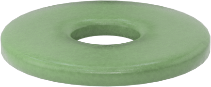 Fiberglas Pul, 0 Numaralı Vida Boyutu için, 0.062" İç Çap, 0.187" Dış Çap
