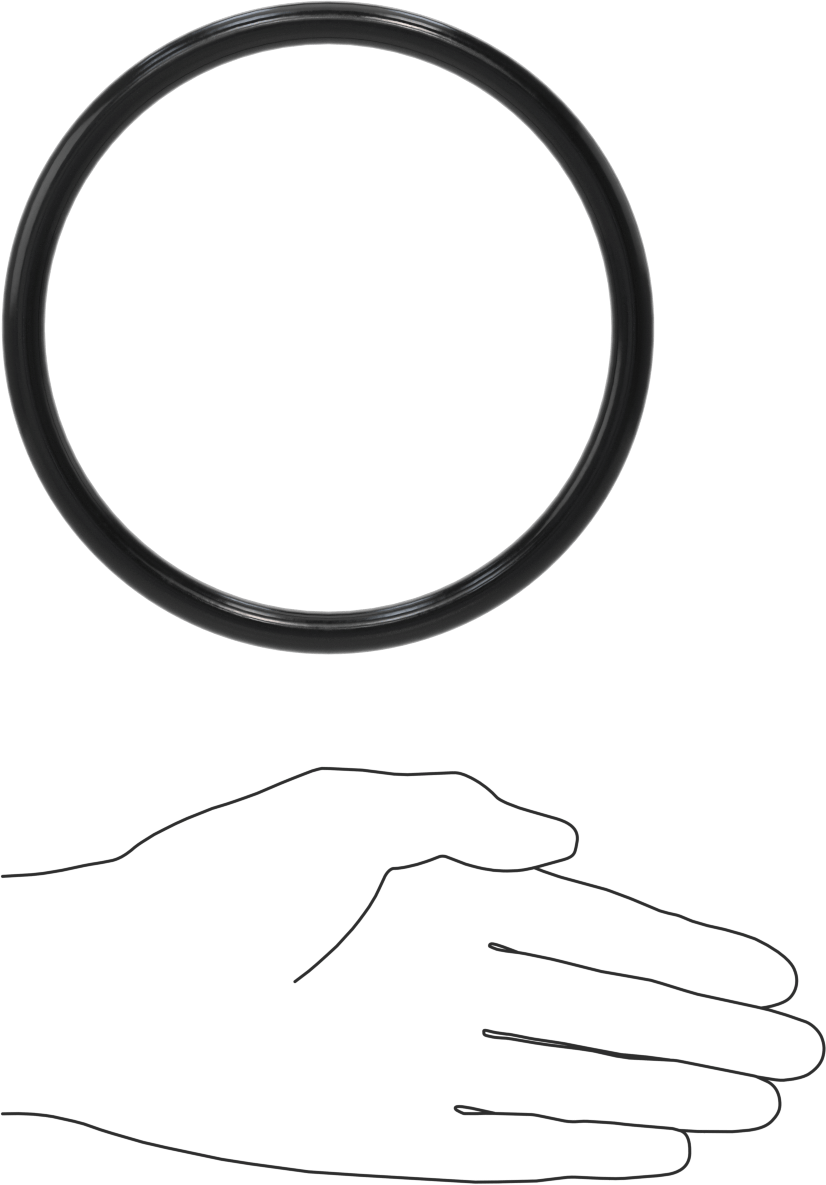 Kimyasal Dirençli Floroelastomer O-Ring, 0.375 inç Genişlik
