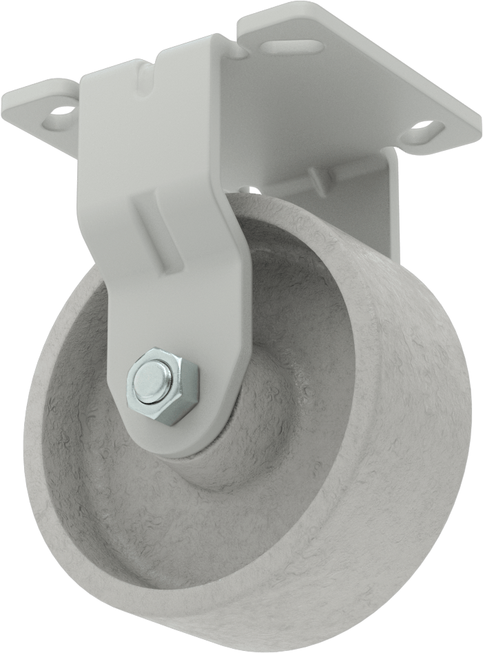 4-1/2" x 4" Plakalı Yüksek Kapasiteli Mauler Tekerlek, 5" Çaplı Metal Tekerlekli Sert