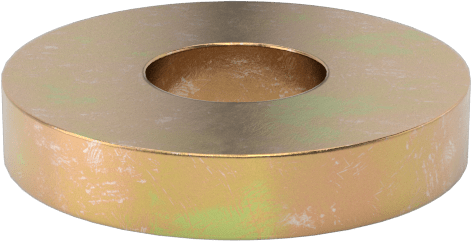 Çelik Pul, Büyük Boy, Çinko-Sarı-Kromat, M6 Vida için, 16.7 mm Dış Çap