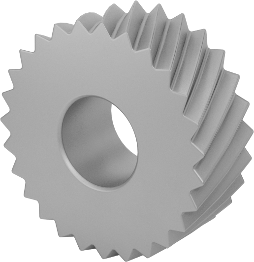 Sol Yönlü Spiral M1 Yüksek Hızlı Takım Çeliği Tırtıl, Orta Kaplama için, 1/2" Çap, 3/16" Genişliğinde Yüz