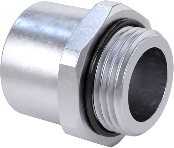 Dişli Adaptör, Nikel Kaplı Pirinç, 1/2 NPT Dişi - PG-11 Erkek — PG-11, NPT, PG, Conduit, Cord Grip, Electrical Box