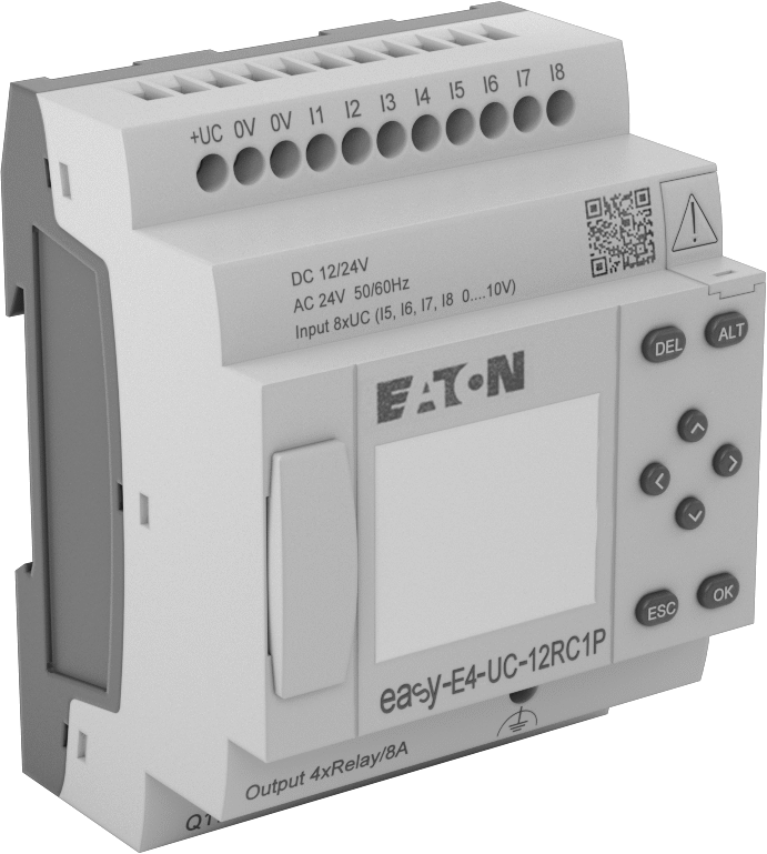 Kompakt PLC'ler, Ekranlı, 4 Çıkış 12VDC, 24VAC/VDC, Vida Terminali