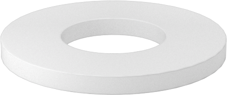Delrin® Asetal Plastik Pul, 8 numaralı vida boyutu için, 0.175" İç Çap, 0.375" Dış Çap