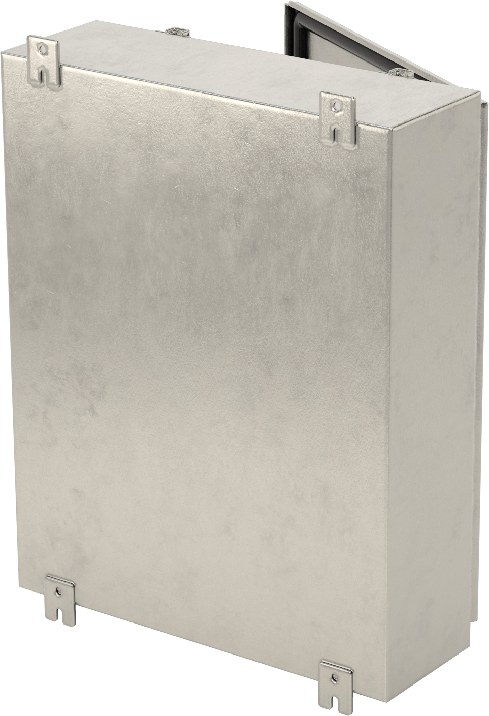 304 Paslanmaz Çelik Su Geçirmez Muhafaza, Menteşeli Kapak ve Vidalı Kelepçeli, 30" x 24" x 8"