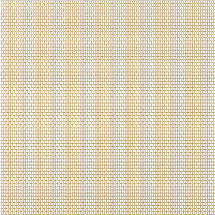 Filtre Ağı, Dikdörtgen Açıklıklı, Pirinç, 69 x 100 Mesh Boyutu