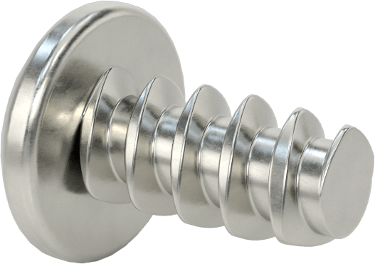 Phillips Yuvarlak Başlı Diş Açıcı Vidalar, Plastik için, 18-8 Paslanmaz Çelik, 1/4" Vida Boyutu, 1/2" Uzunluk