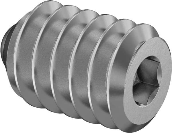Gümüş Uçlu Setskur, 18-8 Paslanmaz Çelik, 2-56 Diş, 1/8" Uzunluk