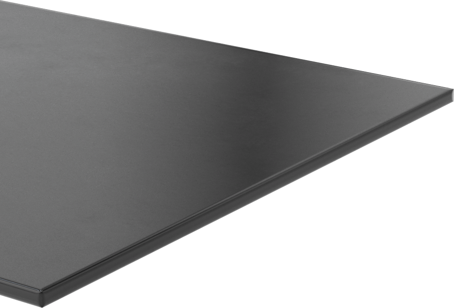 Yüksek Mukavemetli Hava Koşullarına Dayanıklı EPDM Kauçuk, Yapışkan Arka Yüzlü, Pürüzsüz Doku, 6" x 6" Levha, 1/8" Kalınlık