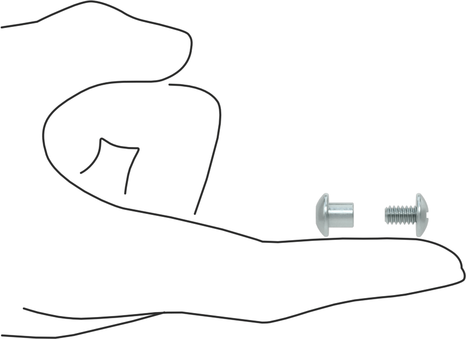 Çelik Bağlama Varilleri ve Vidaları, 10-24 Diş Boyutu, 1/4"-3/8" Malzeme Kalınlığı için